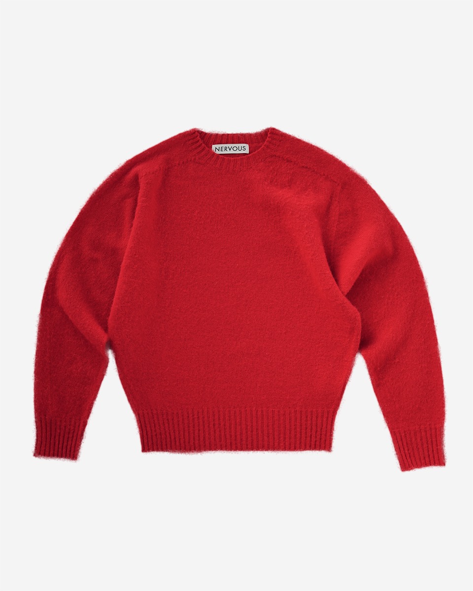 SHAGGY DOG KNIT _ red